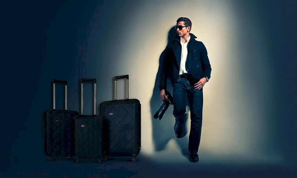 Man with suitcase