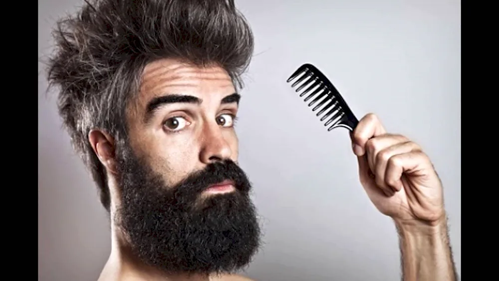 Male with beautiful hair