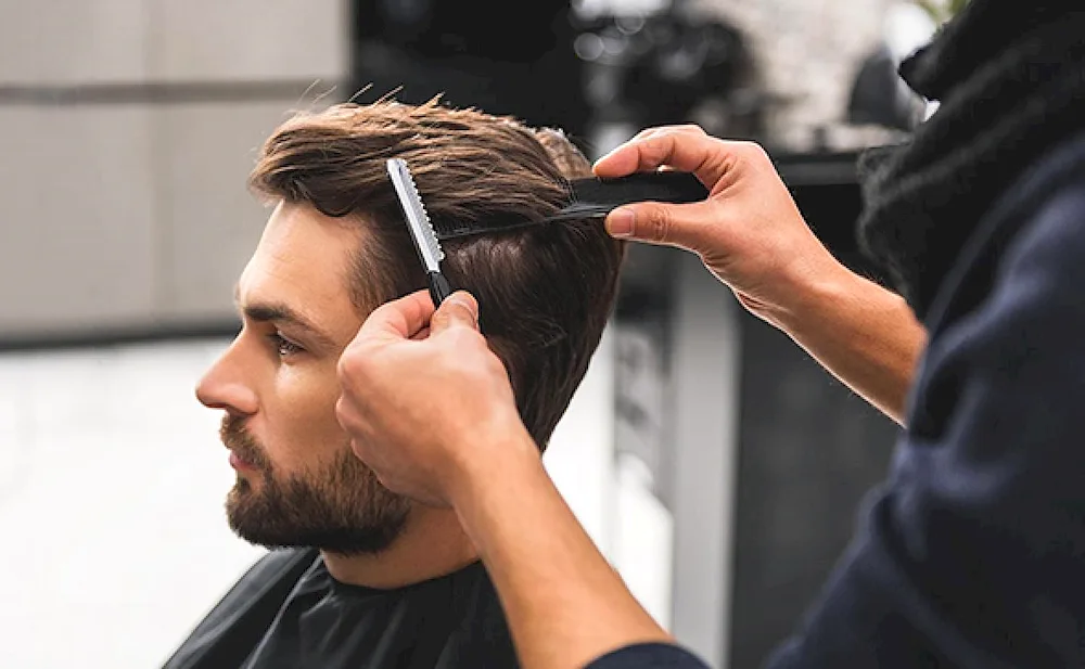 Men's hairstyle background