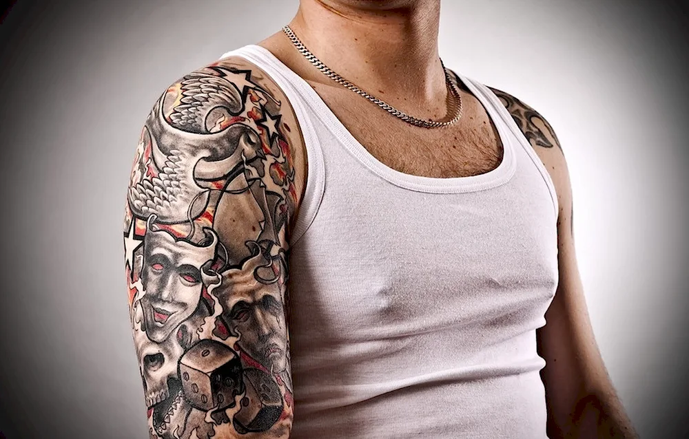 Tattoo on arm for men