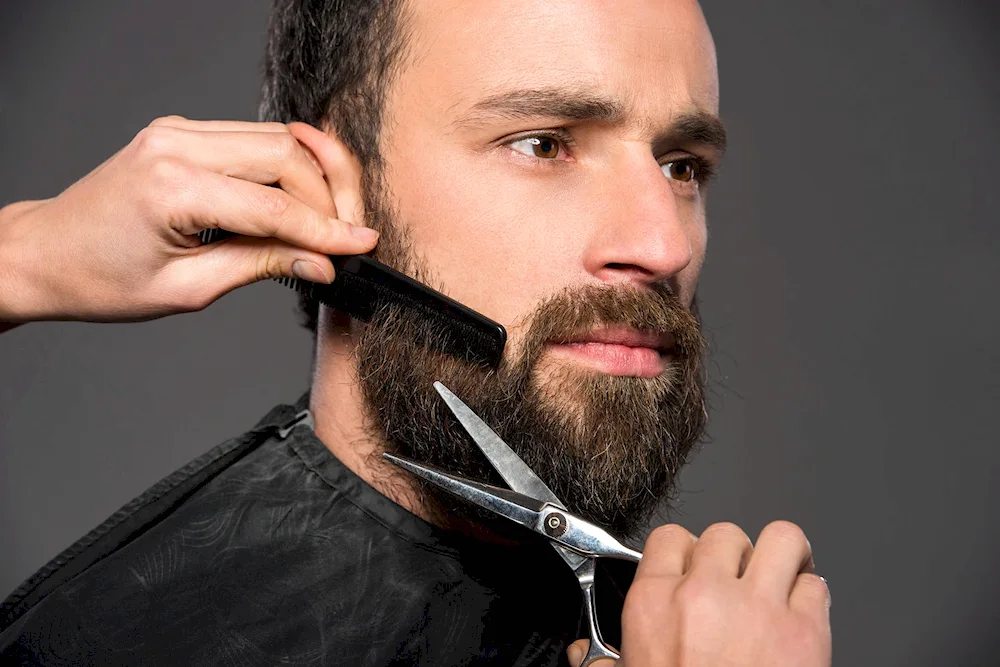 Men's barber haircuts beard and moustache