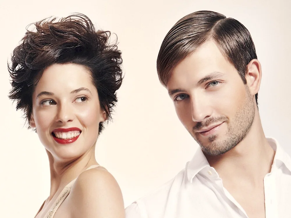 Men's and women's haircuts