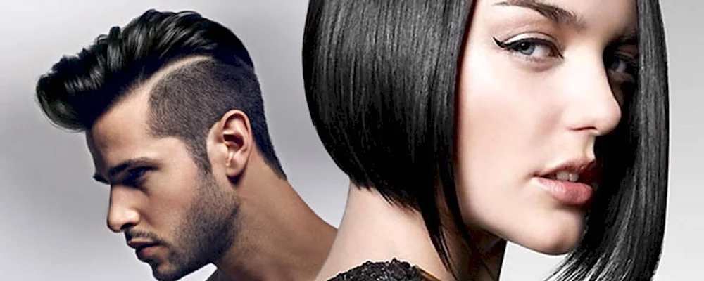 Men's and women's haircuts