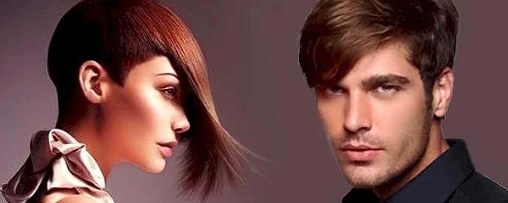 Men's and women's haircuts