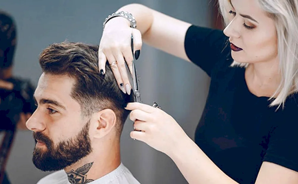 Men's and women's haircuts