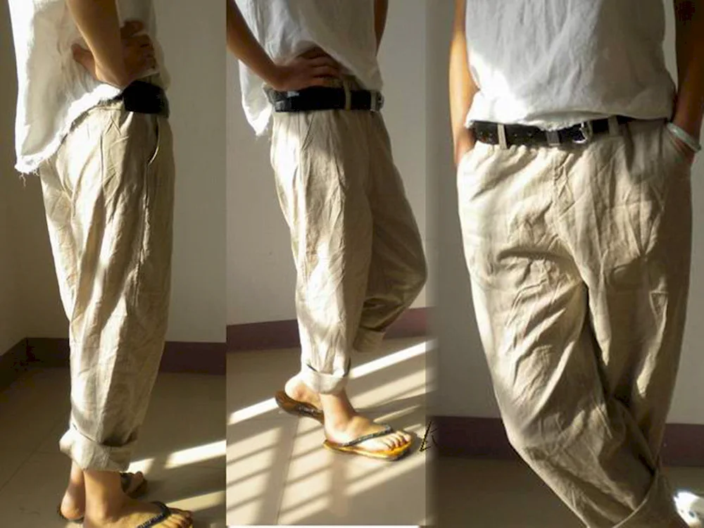 Men's linen trousers Monsoon