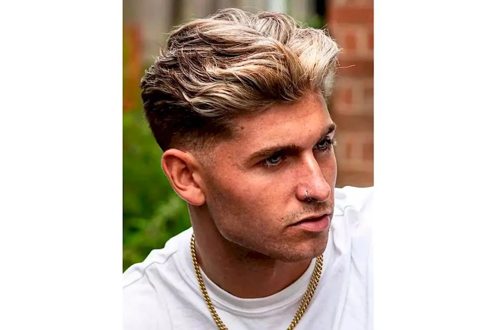 Men's hairstyles blond