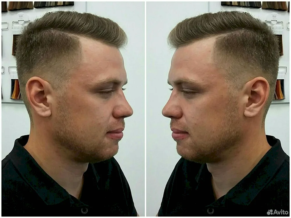 Men's haircuts before and after