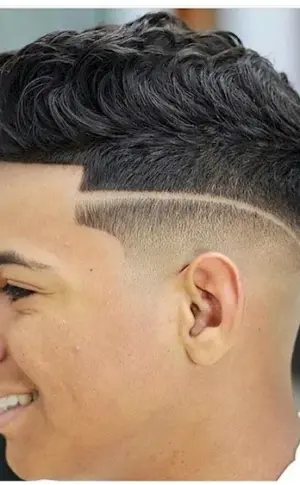 Men's haircuts with stripes