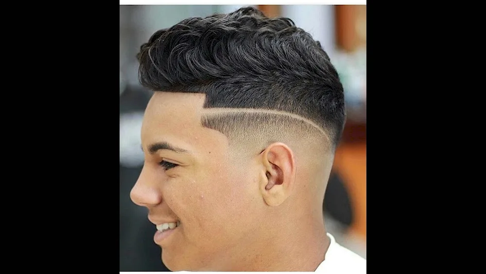 Men's haircuts with stripe