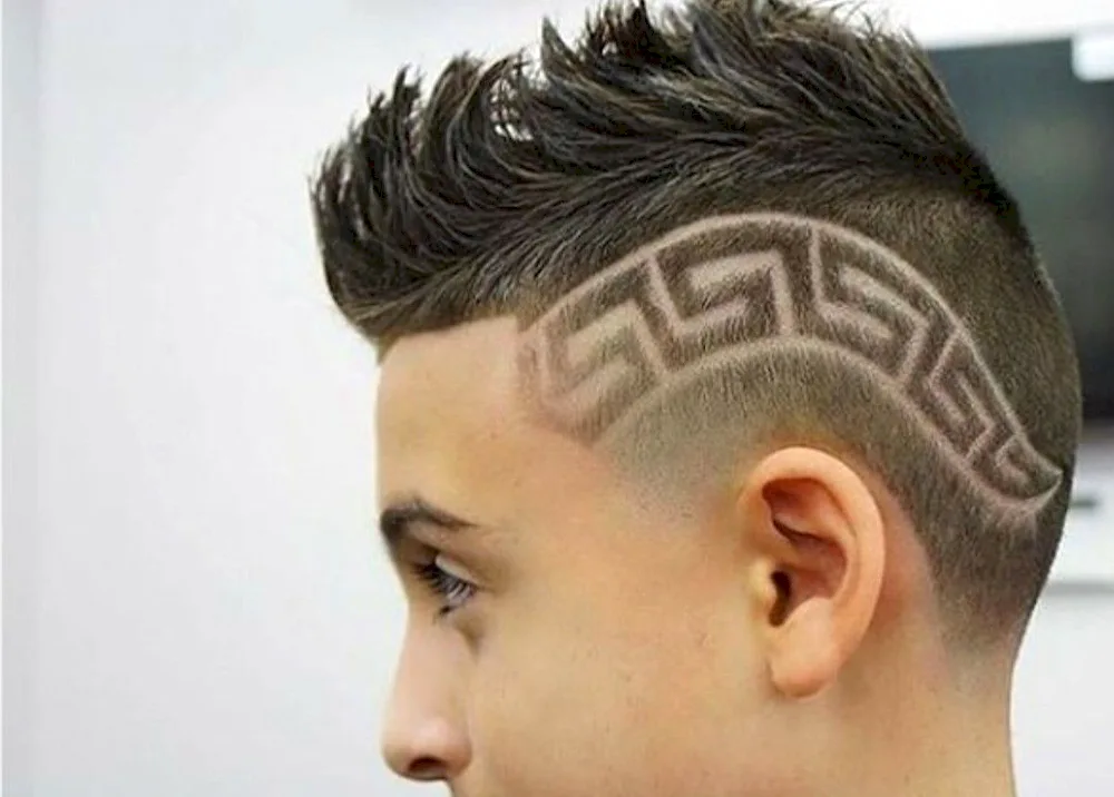 Men's haircuts with patterns