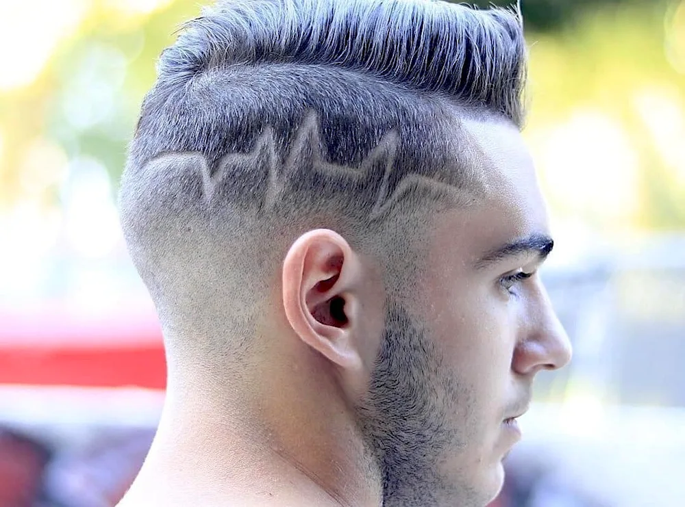Men's haircuts with patterns