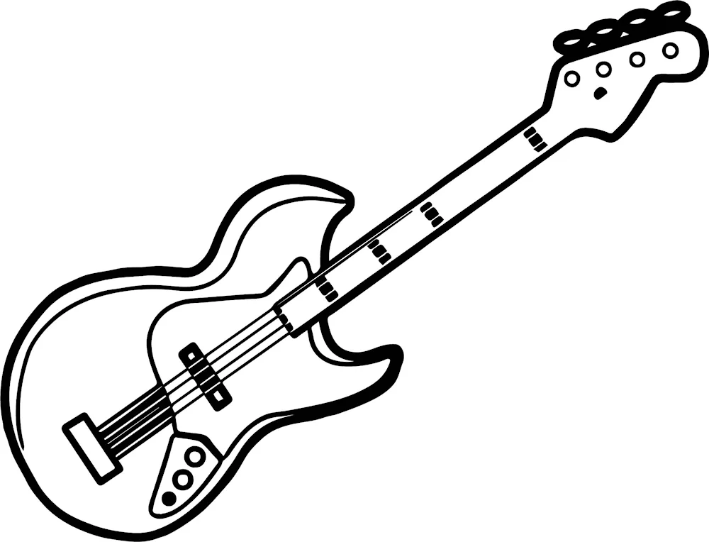 Guitar drawing