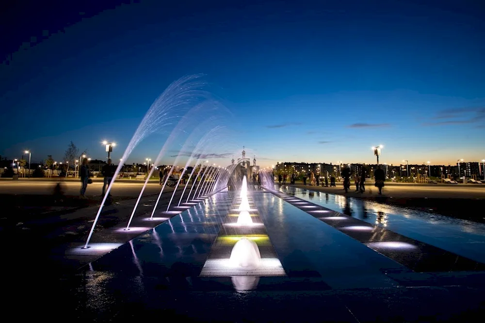 Muzikalny fountain AnapaZentralny park new fountain