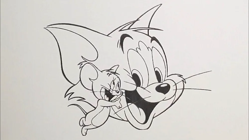 Jerry the mouse colouring in
