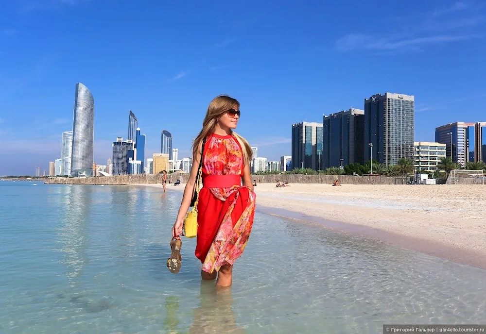 The Corniche Promenade in Abu- Dhabi