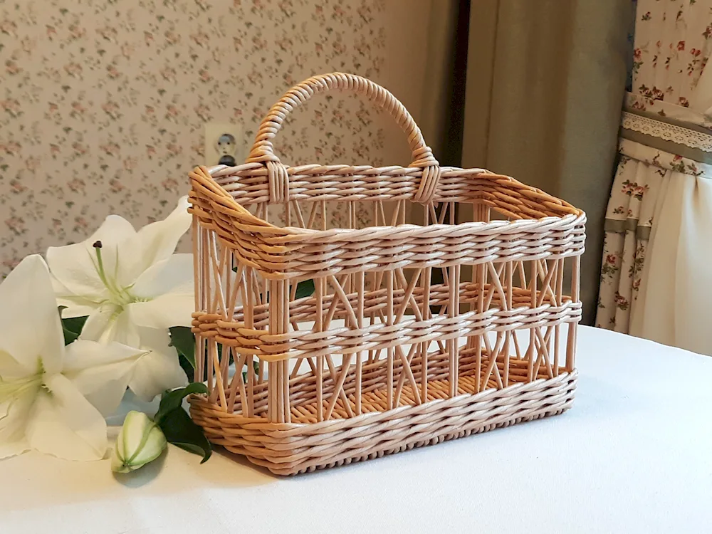 Set of wicker baskets