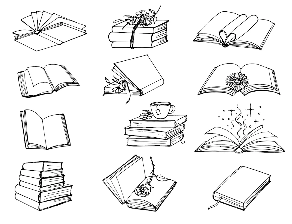 Open book sketch