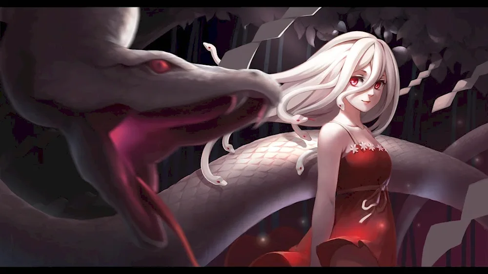 Nadeko the anime snake