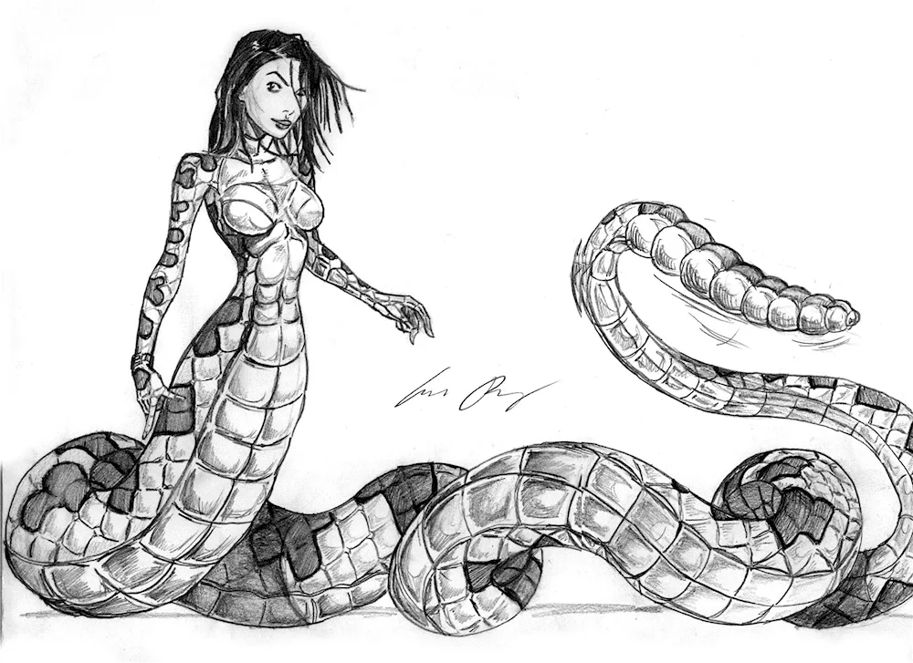 Snake in pencil