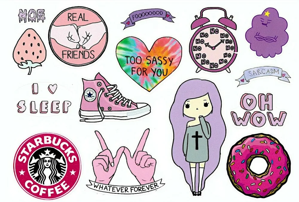 Stickers for drawing