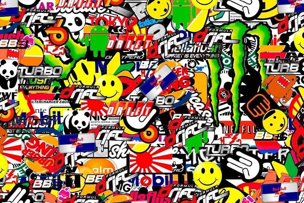 Stickerbombing stickers