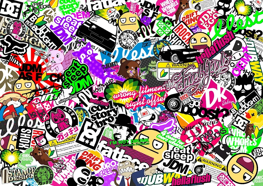 Stickerbombing stickers