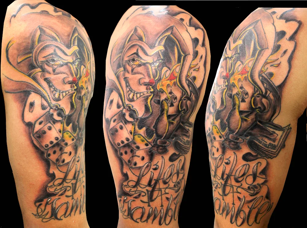 Shin tattoo