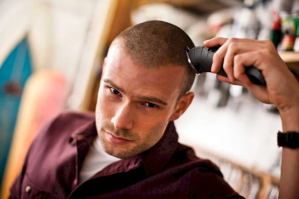 Half-box barbershop haircut