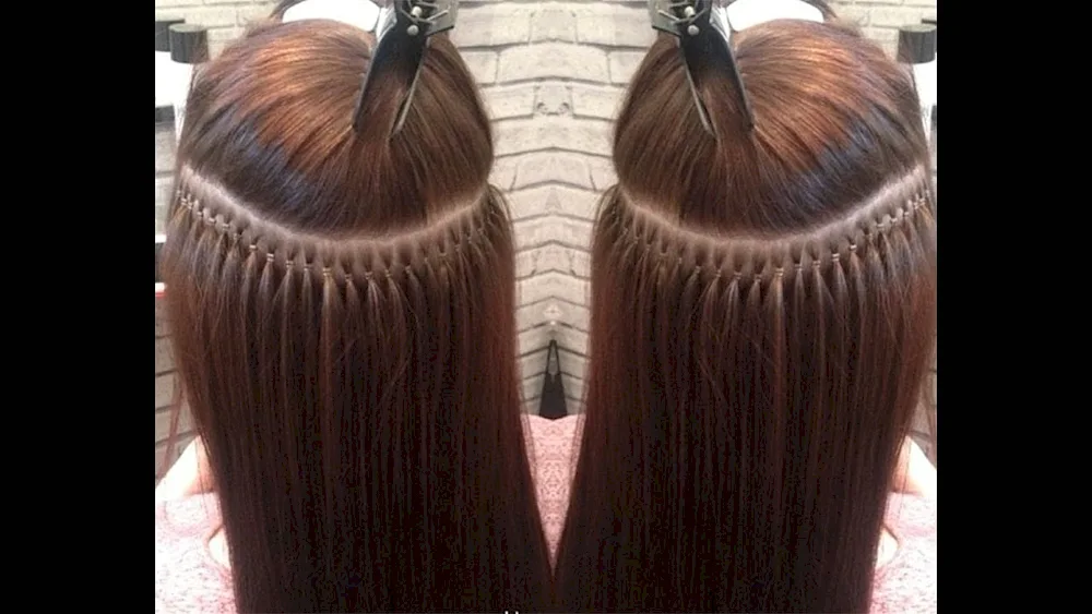 Nano capsule hair extensions