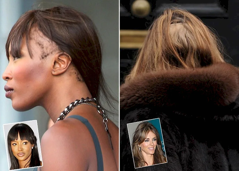 Lady Gaga with long hair extensions