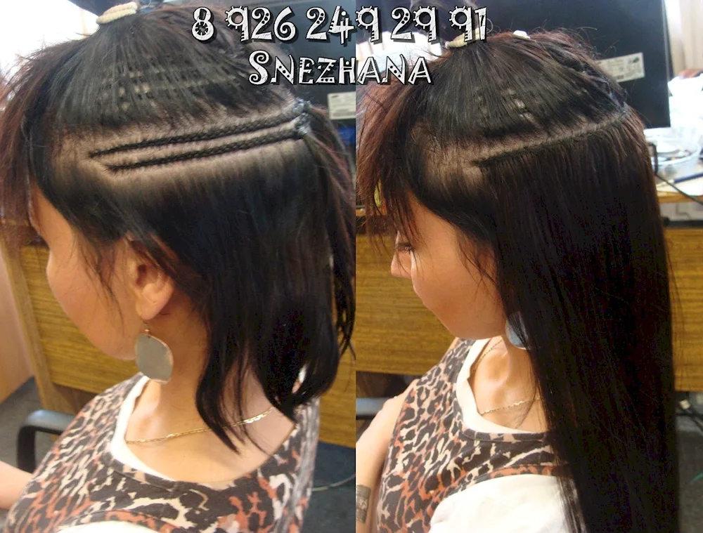 Braid extensions for short hair