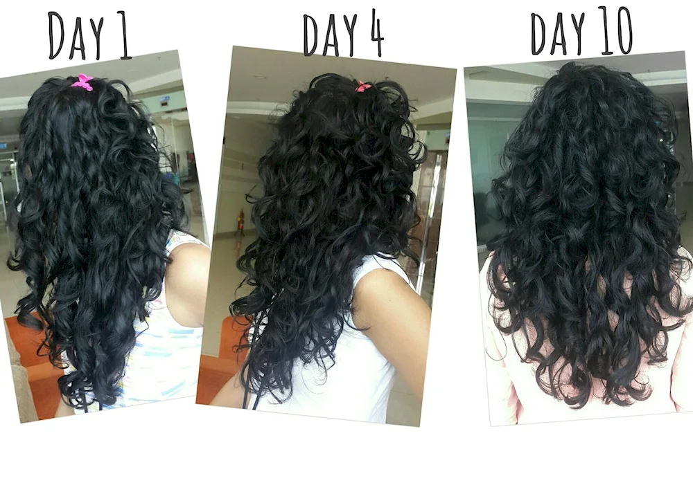 Curly hair extensions
