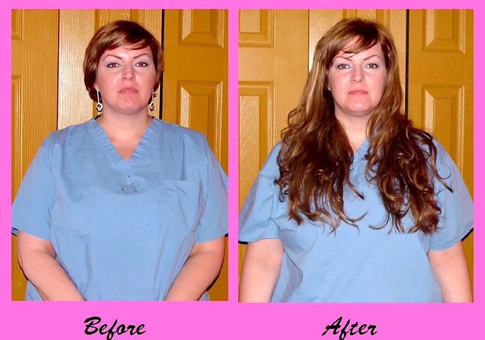 100 strands of grown hair
