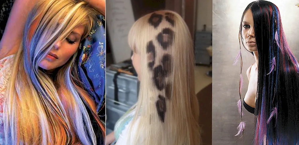 Creative hair colouring