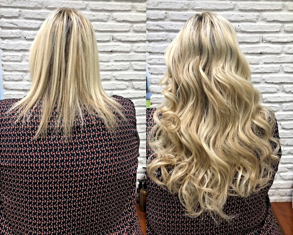 Waterfall hair extensions