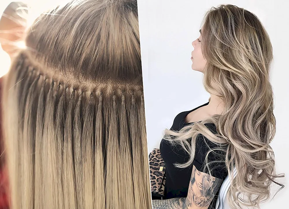 Melting hair extensions