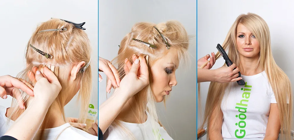 Short hair extensions