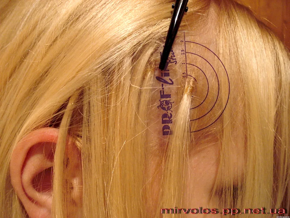 Hair extensions for temple area