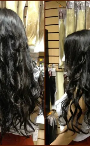 Hair extensions wavy strands