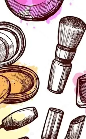 Painted cosmetics