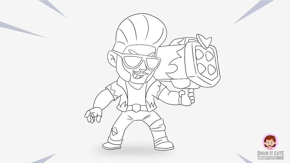 Draw Brawl Stars Leon