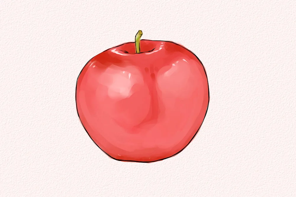 Draw an apple