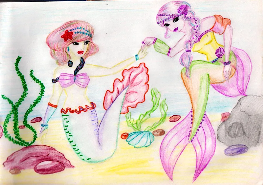 Mermaid drawing