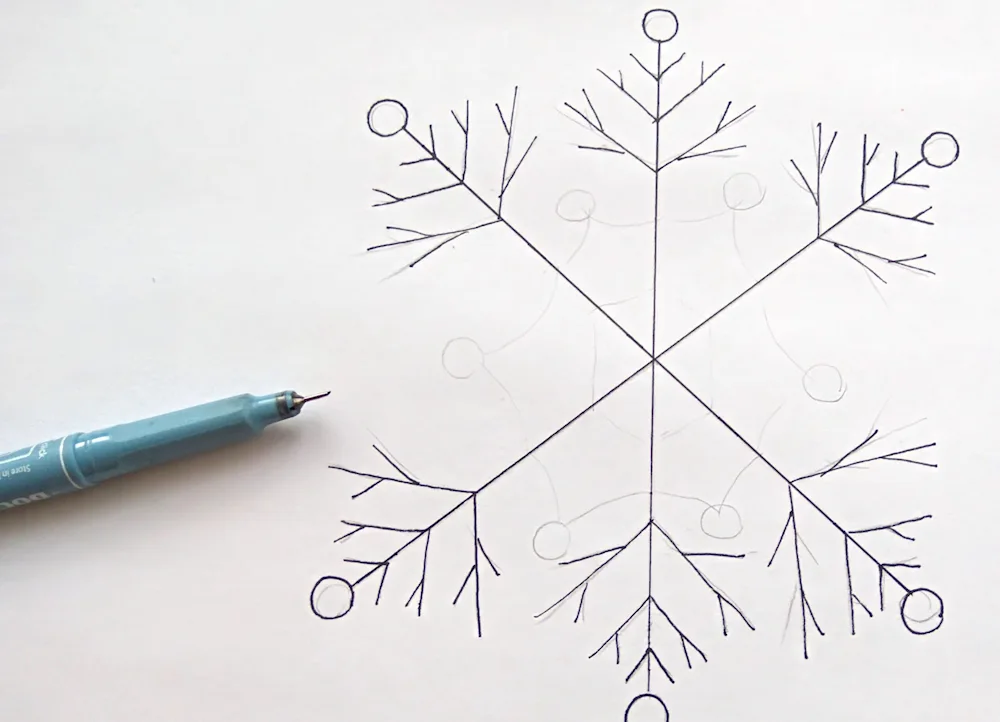 Draw a snowflake