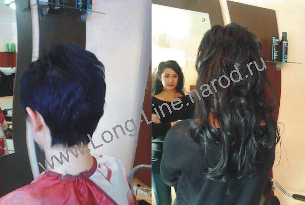 Short hair extensions