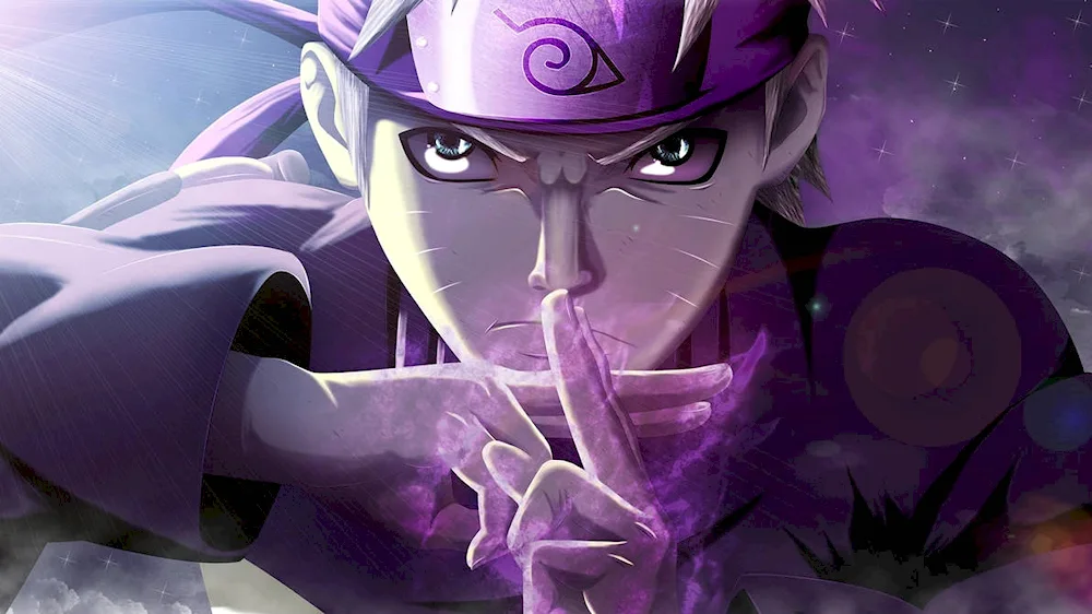 Naruto purple chakra