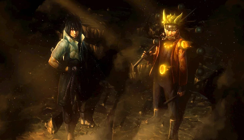 Naruto and Sasuke 4k