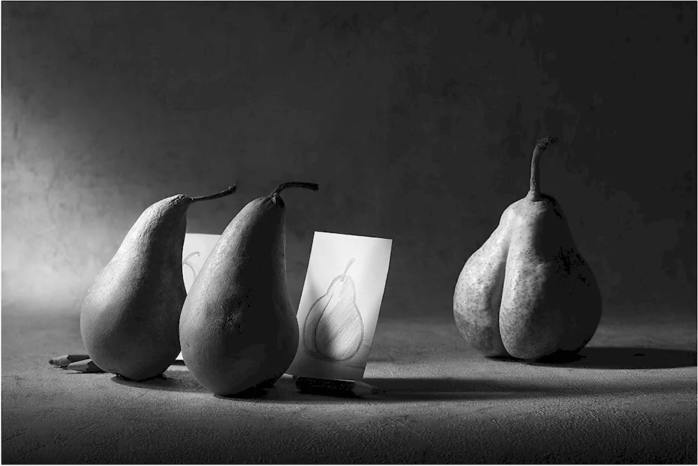 Still life in graphic painting
