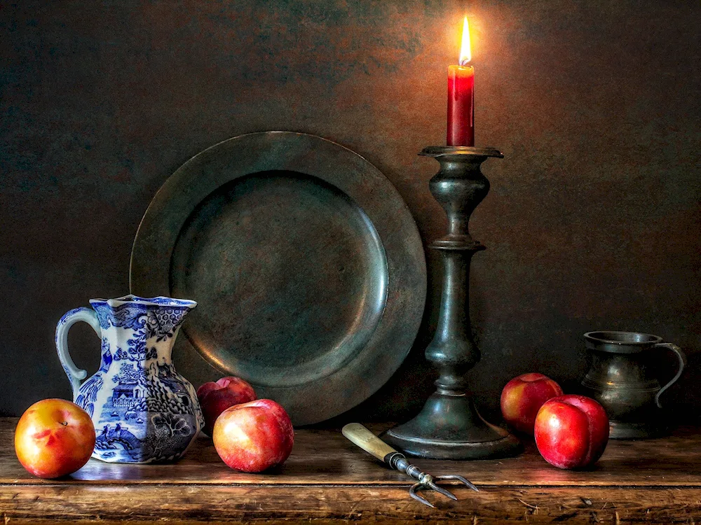 Academic still life with plaster head